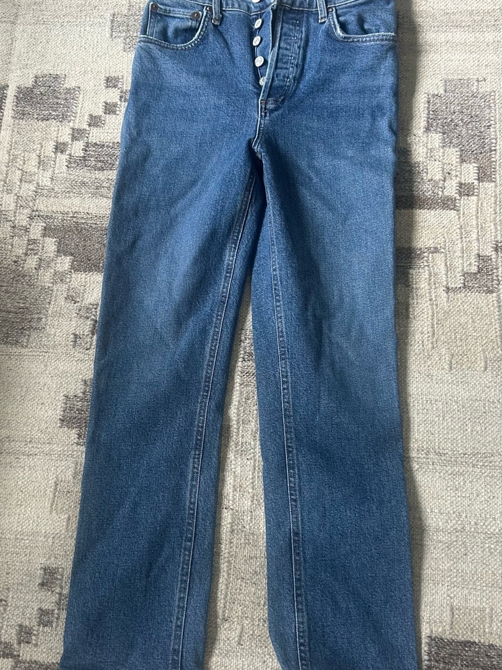 AGOLDE RILEY HIGH RISE STRAIGHT CROP size 24 in Transfer